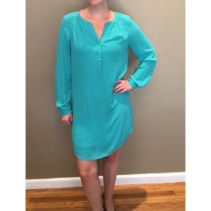 Daniel Rainn teal shirt dress